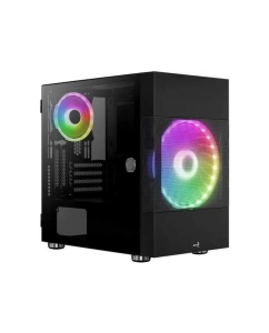 Купить Корпус компьютерный AeroCool Atomic (ATOMIC-G-BK-V1) Black в E-mobi