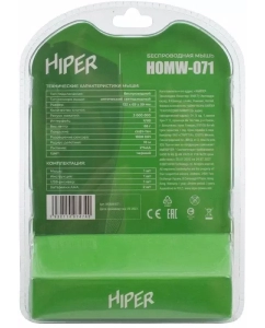 Купить Беспроводная игровая мышь HIPER HOMW-071 черный  в E-mobi