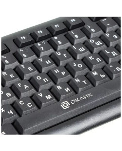 Купить Проводная клавиатура OKLICK 180V2 Black (1185956)  в E-mobi