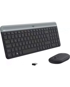 Купить Комплект Logitech MK470 клавиатура, мышь, беспроводные, графит, 920-009180.  в E-mobi