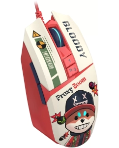 Купить Проводная мышь A4Tech W63 Max Proxy Boom белый, красный  в E-mobi