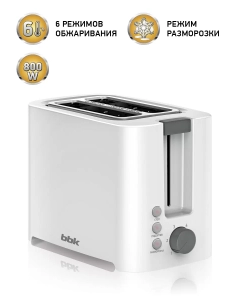 Купить Тостер BBK TR81M White  в E-mobi