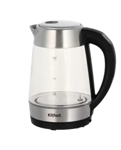Купить Чайник электрический Kitfort KT-6107 1.7 л серебристый, прозрачный  в E-mobi