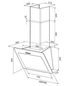 Купить Вытяжка настенная Krona Liva 500 PB белый  в E-mobi