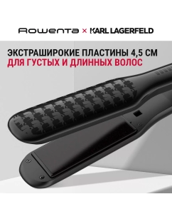 Купить Выпрямитель волос Rowenta x Karl Lagerfeld Extra Liss SF411LF0, черный  в E-mobi
