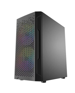 Купить Корпус компьютерный Powercase Mistral Micro Z3B Mesh LED (CMIMZB-L3) Black  в E-mobi