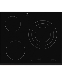 Купить Встраиваемая варочная панель электрическая Electrolux EHF6232FOK черный в E-mobi