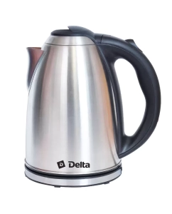 Купить Чайник электрический Delta DL-1032 2 л черный, серебристый в E-mobi