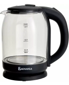 Купить Чайник электрический Василиса ВА-1034 1.8 л прозрачный, черный в E-mobi