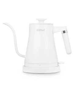 Купить Чайник электрический Kitfort KT-6727 1 л белый  в E-mobi
