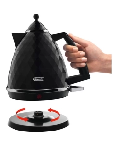 Купить Чайник электрический Delonghi Brillante 1.7 л черный  в E-mobi