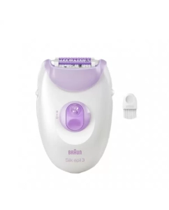 Купить Эпилятор Braun Silk-pil 3-000 белый; фиолетовый в E-mobi