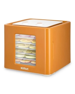 Купить Сушилка для овощей и фруктов Kitfort KT-4947 оранжевый; белый в E-mobi