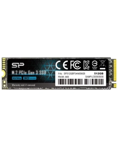 Купить Silicon Power SSD 512Gb A60 SP512GBP34A60M28, M.2 2280, PCI-E x4, NVMe в E-mobi
