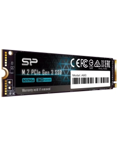 Купить Silicon Power SSD 512Gb A60 SP512GBP34A60M28, M.2 2280, PCI-E x4, NVMe  в E-mobi
