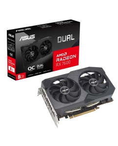 Купить Видеокарта ASUS AMD DUAL RX 7600 O V2 (DUAL-RX7600-O8G-V2) в E-mobi