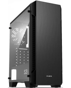 Купить Корпус компьютерный Zalman S3 TG черный в E-mobi