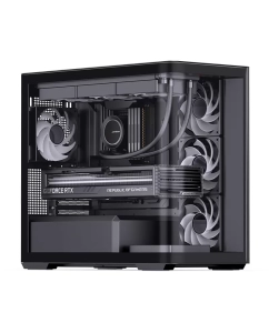 Купить Корпус компьютерный JONSBO D300 Black (D300 Black) черный, прозрачный  в E-mobi