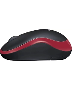Купить Беспроводная мышь Logitech M185 черный, красный (910-002237)  в E-mobi