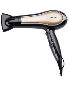 Купить Фен Galaxy GL4316 2 200 Вт черный, золотистый, серебристый в E-mobi