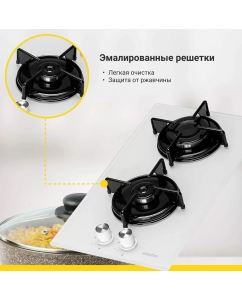 Купить Встраиваемая варочная панель газовая Simfer H30N20W470 белый  в E-mobi