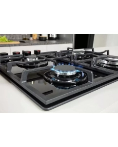 Купить Встраиваемая варочная панель газовая Hansa BHGS611839 черный  в E-mobi