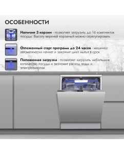 Купить Встраиваемая посудомоечная машина DELVENTO VMB6602  в E-mobi