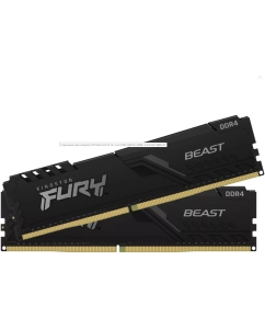 Купить Оперативная память Kingston FURY Beast Black (KF432C16BBK2/16-SP), DDR4 2x8Gb, 3200MHz  в E-mobi