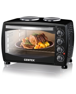 Купить Мини-печь с конфорками Centek CT-1531-42 Plate Black в E-mobi