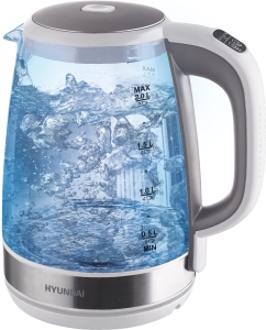 Купить Чайник электрический HYUNDAI HYK-G8880 2 л серый в E-mobi