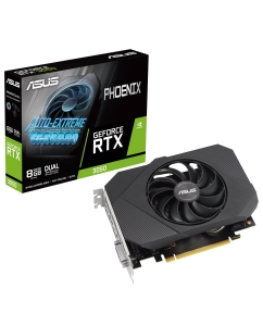 Купить Видеокарта Asus GeForce RTX 3050 Phoenix, 8Gb [90YV0GH8-M0NA00] [PH-RTX3050-8G-V2] в E-mobi
