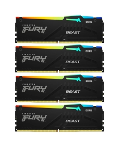 Купить Оперативная память Kingston Fury Beast (KF552C40BBAK4-64), DDR5 4x16Gb, 5200MHz в E-mobi