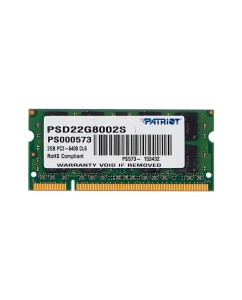 Купить Оперативная память Patriot 2Gb DDR-II 800MHz SO-DIMM (PSD22G8002S) в E-mobi