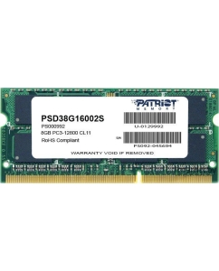 Купить Оперативная память Patriot 8Gb DDR-III 1600MHz SO-DIMM (PSD38G16002S) в E-mobi