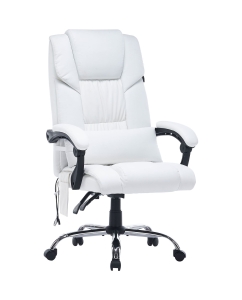 Купить Кресло CACTUS CS-CHR-OC02M-WT белый эко.кожа крестов. сталь в E-mobi