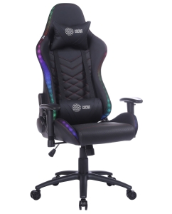 Купить Кресло игровое Cactus CS-CHR-0099BLR черный/красный с подголовником в E-mobi