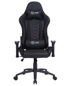 Купить Кресло игровое Cactus CS-CHR-0099BLR черный/красный с подголовником  в E-mobi