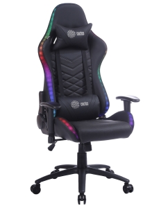 Купить Кресло игровое с подголовником Cactus CS-CHR-0099BL в E-mobi