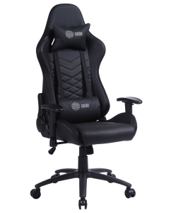 Купить Кресло игровое с подголовником Cactus CS-CHR-0099BL  в E-mobi