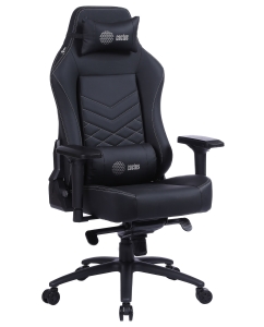 Купить Кресло игровое с подголовником Cactus CS-CHR-0112BL-M черный в E-mobi