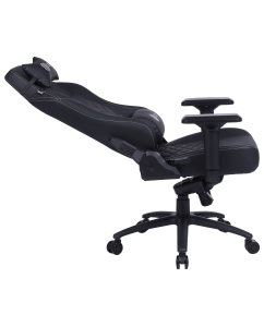 Купить Кресло игровое с подголовником Cactus CS-CHR-0112BL-M черный  в E-mobi