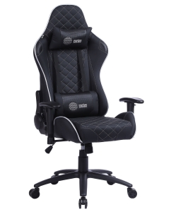 Купить Кресло игровое Cactus CS-CHR-030BLS черный/серебряный эко.кожа металл в E-mobi