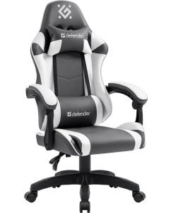 Купить Игровое кресло DEFENDER Fortune, серый, белый в E-mobi