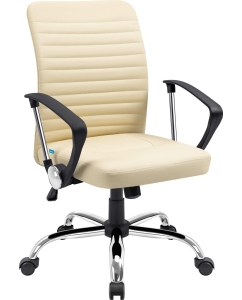 Купить Офисное кресло Defender Dublin бежевый,PU,3класс  в E-mobi