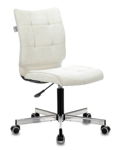 Купить Кресло БЮРОКРАТ CH-330M, на колесиках, ткань, молочный [ch-330m/velv20] в E-mobi