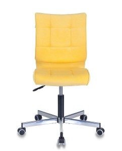 Купить Офисное кресло Бюрократ CH-330M/VELV74, желтый/серебристый  в E-mobi