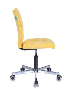 Купить Офисное кресло Бюрократ CH-330M/VELV74, желтый/серебристый  в E-mobi