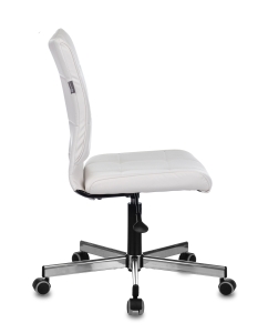 Купить Кресло БЮРОКРАТ CH-330M, на колесиках, искусственная кожа, белый [ch-330m/white]  в E-mobi