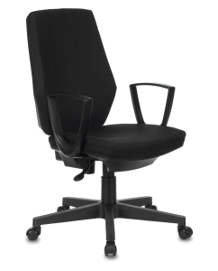 Купить Кресло БЮРОКРАТ CH-545, на колесиках, ткань, черный [ch-545/418-black] в E-mobi