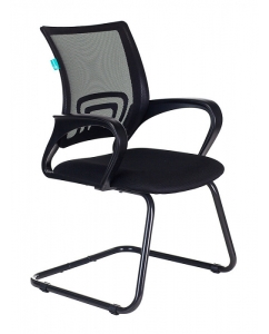 Купить Кресло БЮРОКРАТ CH-695N-AV, на полозьях, ткань, черный [ch-695n-av/b/tw-11] в E-mobi